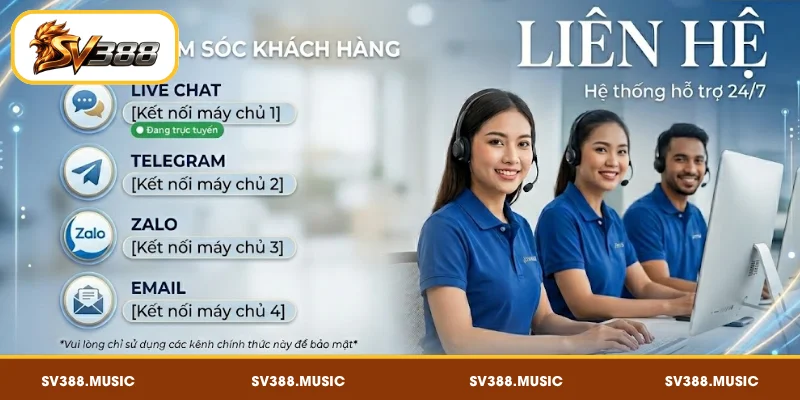 CSKH SV388 –Tổng Hợp 4 Kênh Hỗ Trợ Từ Đại Lý 3 Lưu ý về nhân viên hỗ trợ giả danh